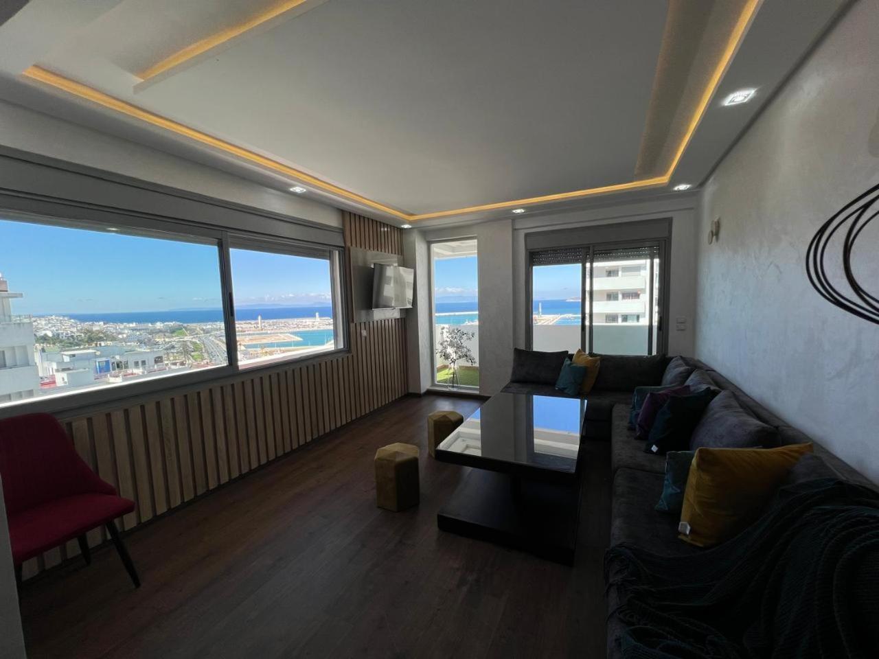 Vue Panoramique Sur La Mer-Centre Ville-Moderne Tanger Exteriér fotografie
